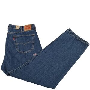 New Mens Levi's 501 Button Fly Denim Jeans Size 44x34 NWT Irregular